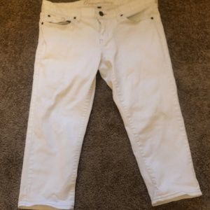 Womens White GAP Capris